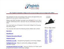 Tablet Screenshot of outage.vccs.edu