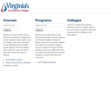 Tablet Screenshot of courses.vccs.edu
